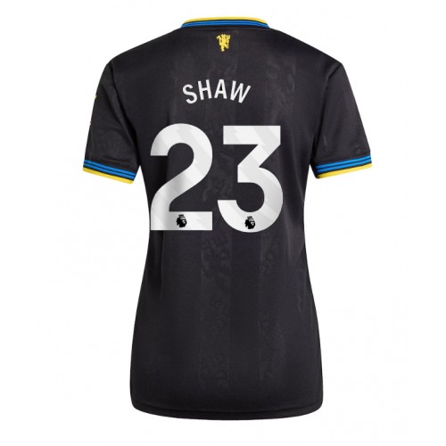 Stroje piłkarskie Manchester United Luke Shaw #23 Koszulka Trzeciej dla damskie 2025-26 Krótki Rękaw